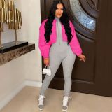 Women's casual fashion loose synthetic fur short jacket imitation rabbit hair coat