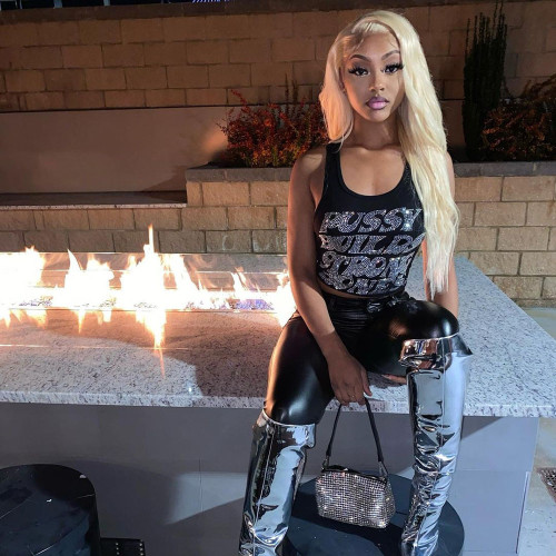 Vest Fashion Outwear Sexy Umbilical Hot Diamond Top