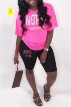 Printed sports suit Amazon short-sleeved shorts autumn and winter round neck casual two-piece set Printed sports suit Amazon short-sleeved shorts autumn and winter round neck casual two-piece set