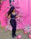 Letter-printed tight-fitting sling jumpsuit