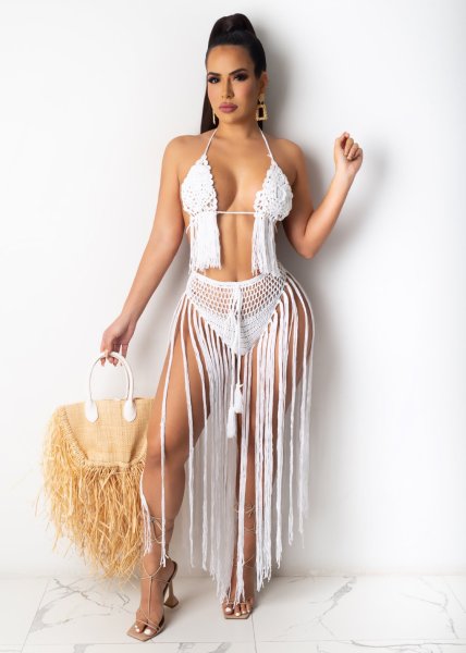Women's fashion sexy hand crochet crochet women's beach swimsuit