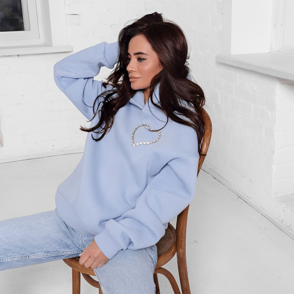 Women's pullover hooded loose women's sweater