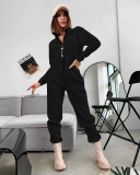 Women's long-sleeved fitted women's jumpsuit