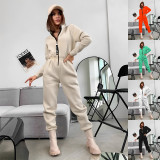 Women's long-sleeved fitted women's jumpsuit