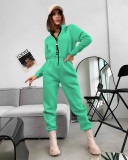 Women's long-sleeved fitted women's jumpsuit