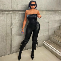 Solid color bra, slim fit, high waist, hip lifting, fashionable and sexy jumpsuit Solid color bra, slim fit, high waist, hip lifting, fashionable and sexy jumpsuit