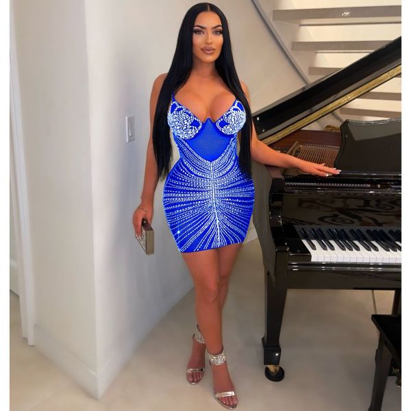 Sexy hot diamond sling dress nightwear