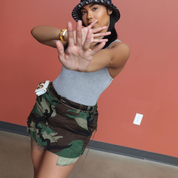 Fashion camouflage short skirt skirt skirt camouflage bag skirt