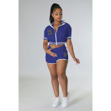 Embroidered bomber casual jacket set