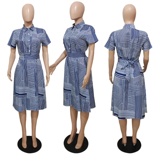 Fashion casual printed dress