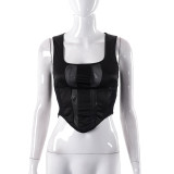 Sexy mesh panel tunic top