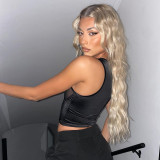 Sexy mesh panel tunic top