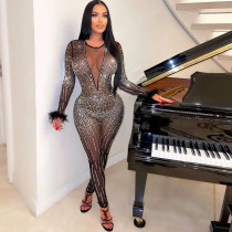 Women's personalized trend color contrast wash straight jeans Women's personalized trend color contrast wash straight jeans