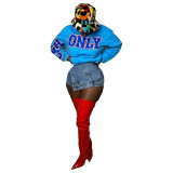 Letter printing women's fashion fashion unisex sweater