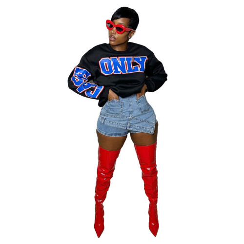 Letter printing women's fashion fashion unisex sweater