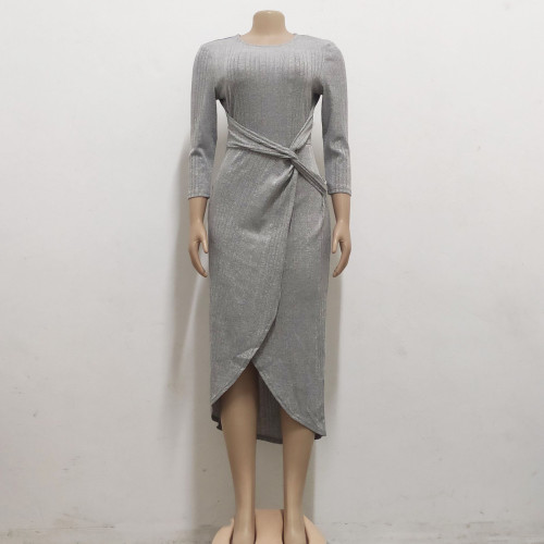 Sexy fashion three-quarter sleeve women's dress