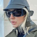 Large frame sunglasses Personalized cycling sports Y2K tide sunglasses