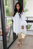 Sexy Off Shoulder Flare Sleeve Loose Dress