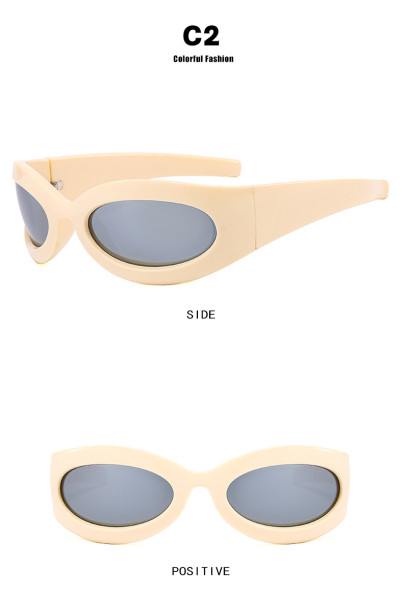 Sports sunglasses personality avant-garde tide anti-ultraviolet sunglasses