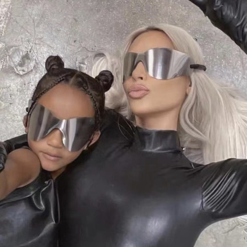 One-piece sunglasses net red same wrapped Y2K sunglasses