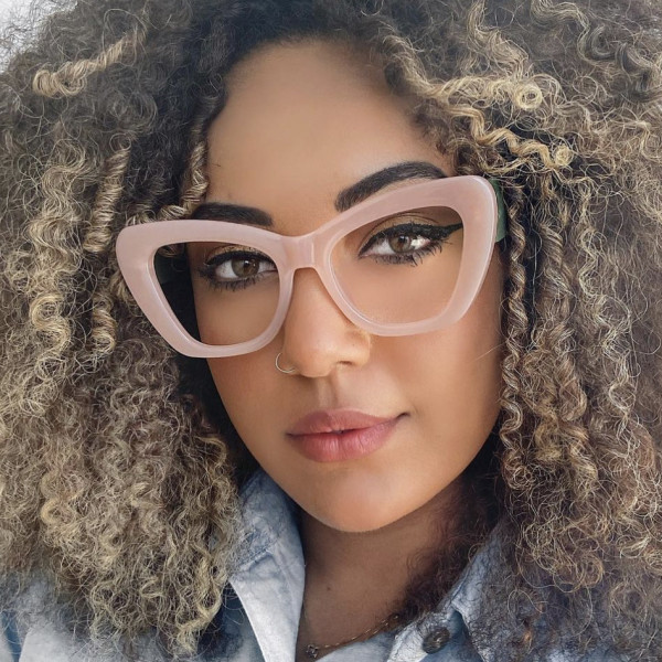 Cat's eye color matching flat light mirror mesh red same type eyeglass frame anti-blue light glasses frame
