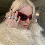 Y2K Punk Future Double B Sunglasses Sunglasses UV Protection