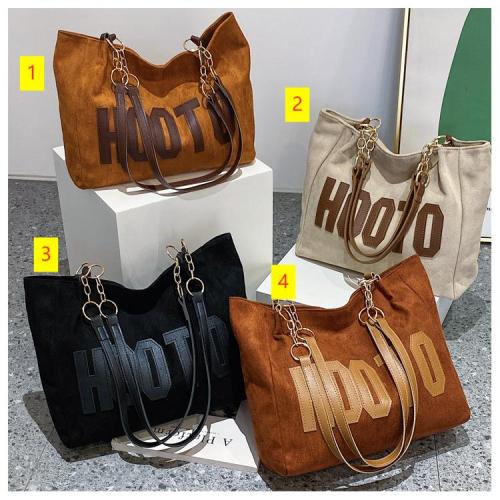 Single-shoulder canvas bag Large capacity commuting tote bag