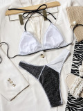 Split swimsuit sexy stitching bikini