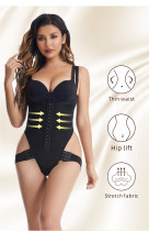 One-piece high-waisted waistband pants, plump buttocks, large size body shaping pants, buttoned waist waist, buttocks, and buttocks