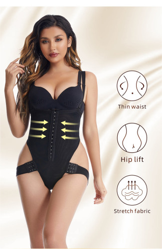 One-piece high-waisted waistband pants, plump buttocks, large size body shaping pants, buttoned waist waist, buttocks, and buttocks