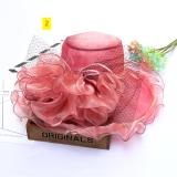 Wool basin hat Fashion flower fisherman hat Warm felt top hat