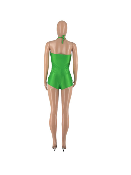Individualized summer jumpsuit dacron light-duty open-back jumpsuit