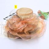 Wool basin hat Fashion flower fisherman hat Warm felt top hat