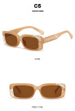 Printed letters small frame square sunglasses retro sunglasses net red sunglasses