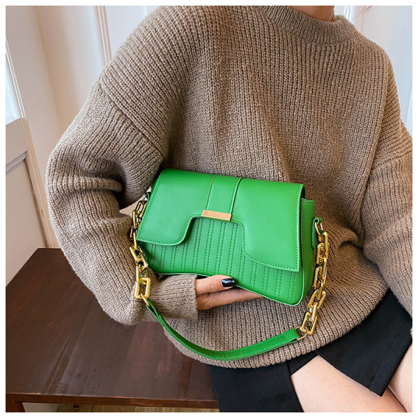 Simple texture, temperament, commuting chain, underarm bag, shoulder bag, small square bag