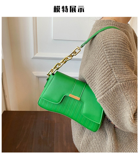 Simple texture, temperament, commuting chain, underarm bag, shoulder bag, small square bag