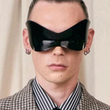 Future technology sense oversized sunglasses punk mask sunglasses vintage one-piece Y2K fashion sunglasses