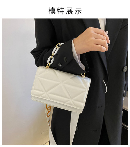 Leisure bag Small square bag Simple broadband messenger bag