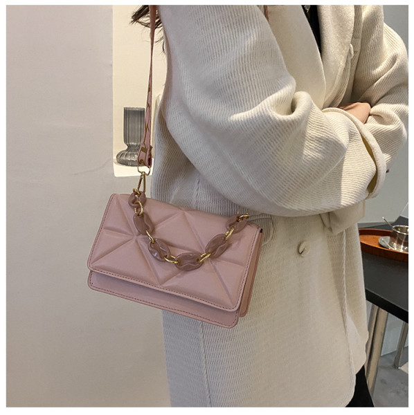 Leisure bag Small square bag Simple broadband messenger bag