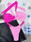 Sexy contrast bikini beach swimsuit swimsuit
