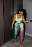 Fashion sexy print sling slimming fashion suit