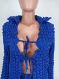 Fashion casual cardigan strap two-piece set