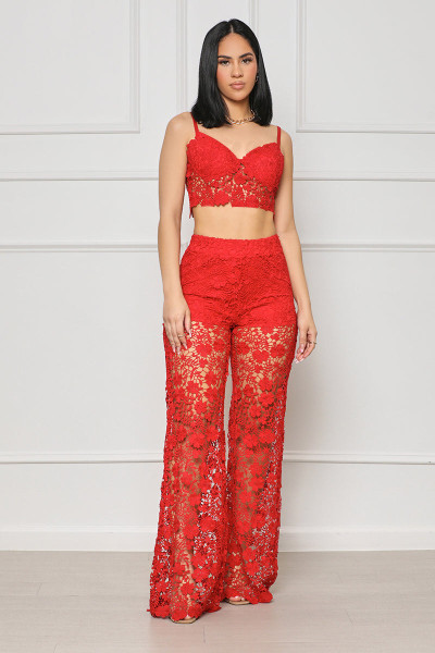 Hot fashion suit with sexy lace
