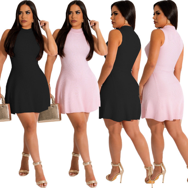 Women's fashion casual threaded pit vest Women's dress