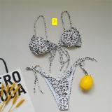 Sexy solid color split beach swimsuit