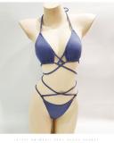 Sexy Bikini Gather Split Swimwear