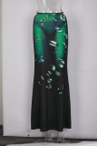 Sexy slim drop print skirt