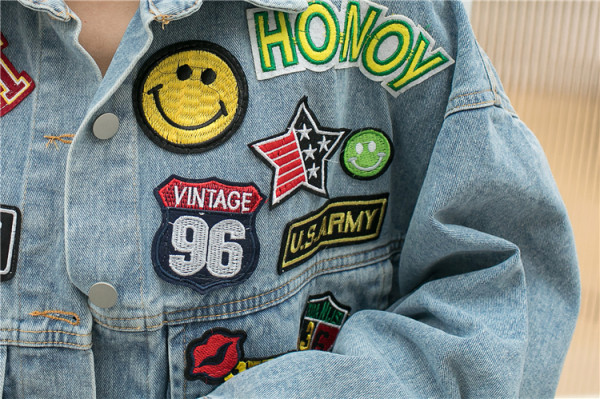 Irregular washed denim fashionable foreign jacket