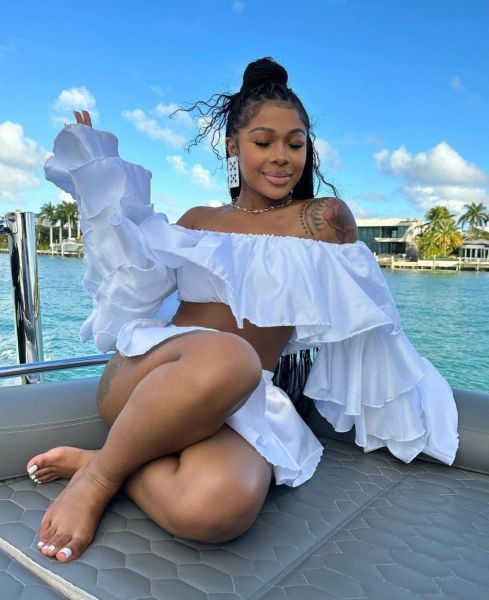 Women's four-side elastic navel pleated top+short skirt 2-piece suit
