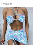 Sexy bikini women's split three-piece swimsuit